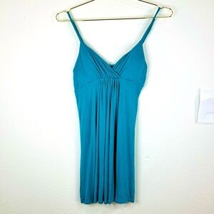 Forever 21 Teal Sleeveless Mini Dress Size Medium | Casual Summer Stretch Fit